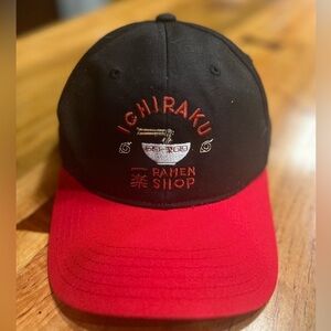 Ichiraku Ramen Shop ball cap in used condition